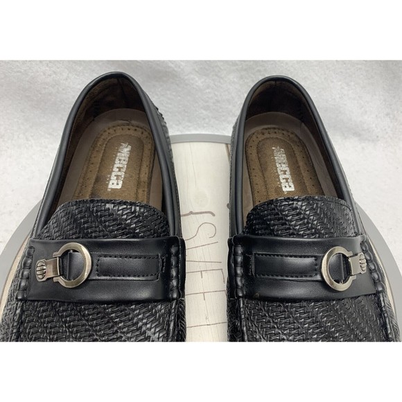 Mecca Driving Moccasins Casual Shoes Black Men’s Size US 12 Slip On Lightweight - Picture 6 of 14